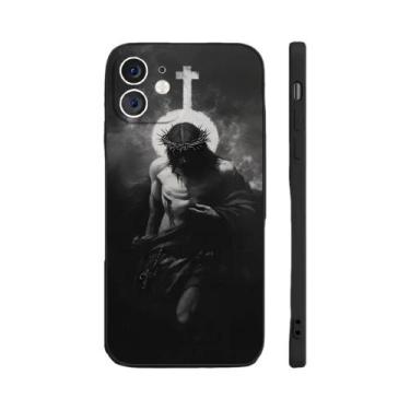 Imagem de Capa De Silicone Cruz De Jesus Para iPhone 16 15 14 13 12 11 pro Max D