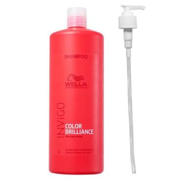 Imagem de Wella Professionals Invigo Color Brilliance - Shampoo 1 Litro + Válvul