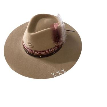 Imagem de Chapeu Pralana Campo Raiz Lauana Prado Aba Reta 8.5cm Bege G, CAMPO RA