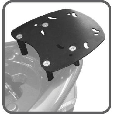 Imagem de Suporte superior baú aço carbono preto Honda PCX 150 2015 em diante - 
