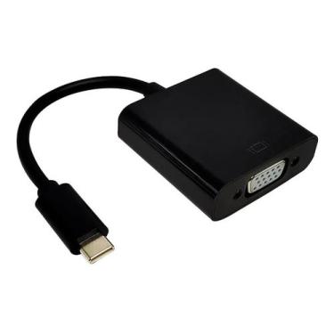 Imagem de Cabo Adaptador USB Tyte-C Macho x VGA Fêmea DEX