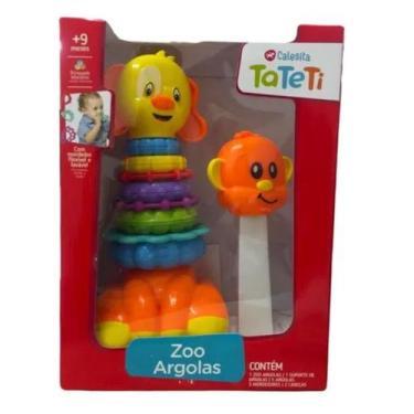 Imagem de Brinquedo Educativo Zoo Argolas Para Montar Sortido - Calesita