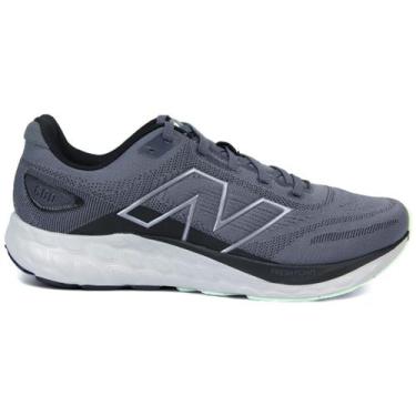 Imagem de Tênis New Balance 680v8 Masculino, 43, Grafite, Preto