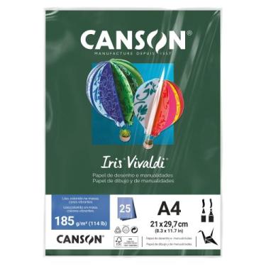 Imagem de Papel Canson Color Iris Vivaldi 25 Folhas 185g Canson, Verde Amazonas
