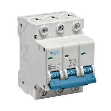 Imagem de Disjuntor Branco Tripolar 3 X 63a Bivolt - Elgin