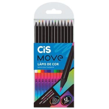 Imagem de Lápis de cor Cis Move 12 cores vibrantes