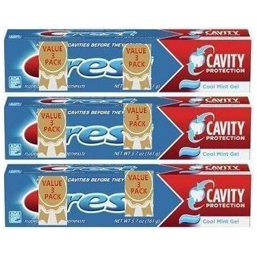 Imagem de Gel dental proteção contra cáries sabor menta refrescante 3x161 g - Ma