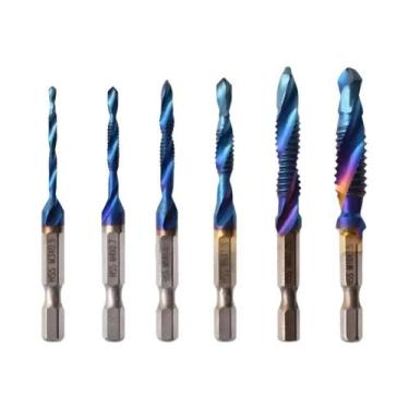 Imagem de Brocas De Rosca Métrica HSS Com Revestimento De Titânio E Haste Hexago