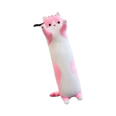 Imagem de Brinquedo De Pelúcia Gato Longo E Macio De 50cm, Almofada Engraçada Pa
