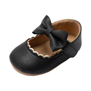Imagem de Sapatos de Bebê Recém-Nascido - Antiderrapantes com Design Retro e Arc