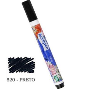 Imagem de Caneta Para Tecido Acrilpen 520 Preto Acrilex