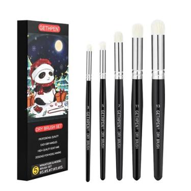Imagem de Conjunto de Pincéis GETHPEN 5 Tamanhos para Hobby e Detalhes