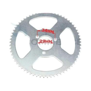 Imagem de Pinhão Traseiro Para Mini Moto, Quadriciclo E Moto De Trilha 25H 47T 5