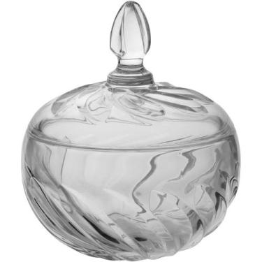 Imagem de Potiche Vicenza Home&Co 15x9x9cm Cristal Eco Transparente Decoração pa
