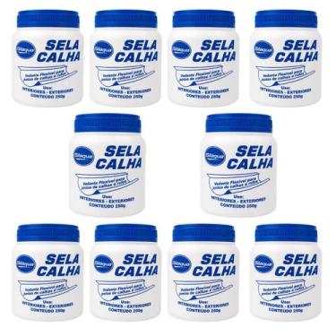 Imagem de Sela Calha 250g Vedante Calhas e Rufos Kit 10 Unidades - SILAQUA