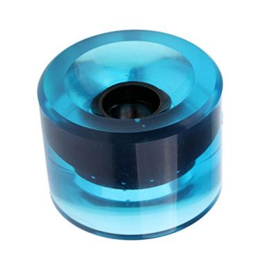 Imagem de LEIPUPA 70 x 51 mm durável skate profissional branco rodas Longboard mini Cruiser - azul claro