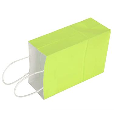 Imagem de Saco de kraft, sacos de presente de práticos ecologicamente corretos para chá de bebê(15 * 8 * 21, verde)