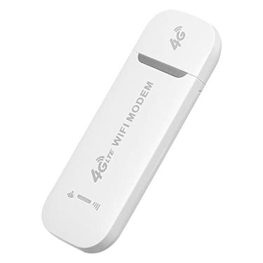 Imagem de Modem WiFi,4G LTE WiFi Modem 150Mbps portátil WiFi USB Dongle WiFi com ponto de acesso WiFi para a Europa na região da Ásia e África (branco)