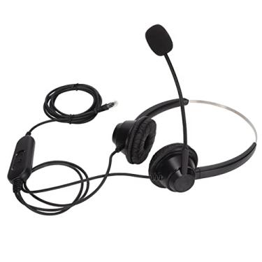 Imagem de Fone de ouvido de telefone durável H360D-RJ9-MVA RJ9 Fone de ouvido comercial leve para chamadas claras com volume ajustável