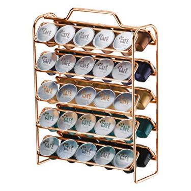 Imagem de Organizador p/cápsulas de café compatível c/nespresso rose gold - Linha Caffè - Future