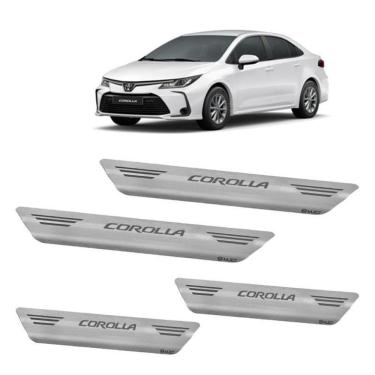 Imagem de Soleira Aço Inox Escovado Porta Legítimo Mult Corolla 2020