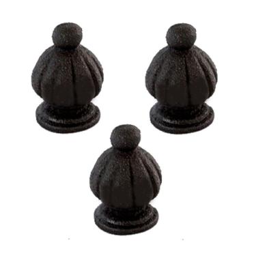 Imagem de Kit 3 Pinha Ferro Fundido N13 Para Grade Sacada Muro 5x3cm