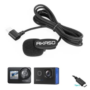 Imagem de Microfone Lapela Externo Usb-C Câmera Ação Akaso Brave 7 E