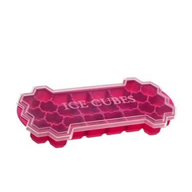 Imagem de Bandeja de cubo de gelo de silicone máquina de cubo de gelo 26 cavidades faça você mesmo máquina de gelo formas de cubo de gelo moldes para doces bolo pudim chocolate uísque moldes de resfriamento ferramenta molde de cubo de gelo (cor: 04)