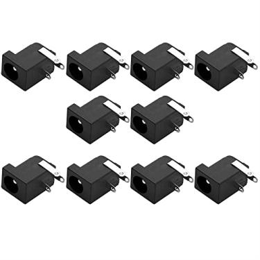 Imagem de 10 Conector Jack DC P4 Femea 2,1mm Pedal Guitarra Placa PCI