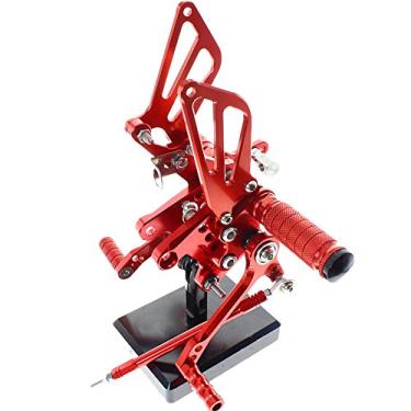 Imagem de Apoio de pé para motocicleta Krace para apoio de pé para SUZUKI GSXR1000/600/750 SV650/SV650S SV1000SKrace vermelho KX-JT-K1-5