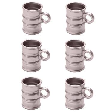 Imagem de Conjunto 6 Canecas de Vidro Para Café Vintage Rosa 95ml Lyor