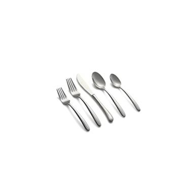 Imagem de Cambridge Silversmiths Conjunto de talheres Jude Mirror, 45 peças, para oito peças, prata