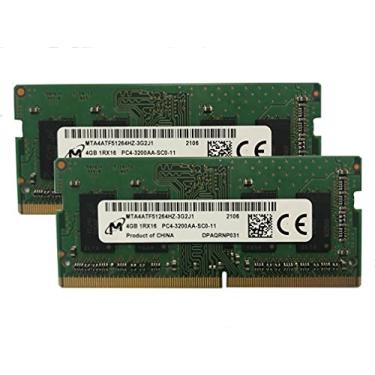 Imagem de Micro kit de 8 GB (2 x 4 GB) DDR4 3200 MHz PC4-25600 1,2 V 1R x 16 SODIMM Módulo de memória RAM para laptop MTA4ATF51264HZ-3G2J1, pacote OEM