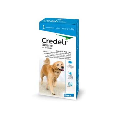 Imagem de Antipulgas e carrapatos para cães de 22 a 45kg 900mg Credeli - 1 comprimido Elanco
