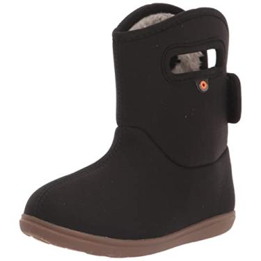 Imagem de BOGS Bota de chuva feminina Baby II, Liso - Preto, 9 Little Kid