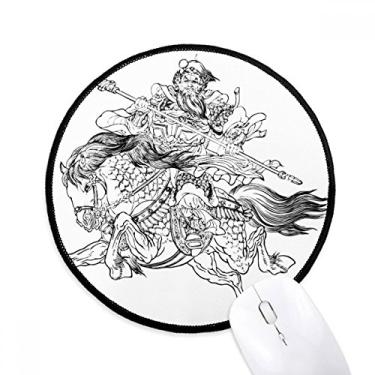 Imagem de DIYthinker Masterpiece The Romance Three Kingdoms Mouse Pad Desktop Office Tapete Redondo para Computador