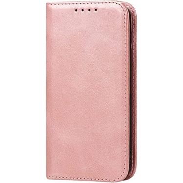 Imagem de NEYENS para Apple iPhone 12 Pro (2020) 6,1 polegadas capa carteira, capa de telefone fólio suporte de concha de couro falso [suporte de cartão] (cor: rosa)