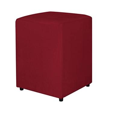 Imagem de Puff Quadrado Decorativo Para Sala Suede Cores - DS Estofados