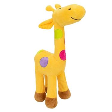 Imagem de Pelúcia Girafa Amarela Com Pintas Coloridas 34 cm