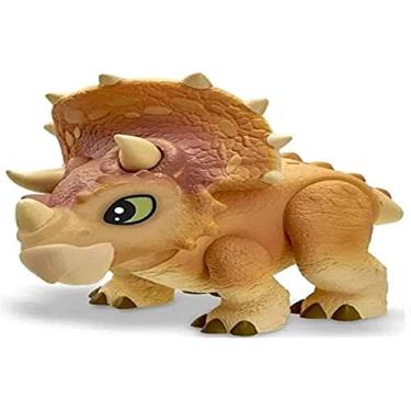 Imagem de Pupee Brinquedos Dinossauro Jurassic World, Triceraptors Baby, 28 cm, Multicor, Boneco Triceratops