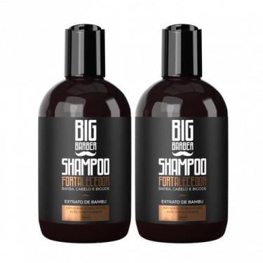 Imagem de Shampoo Fortalecedor Para Barba Big Barber 250ml Caixa Com 2 Unidades