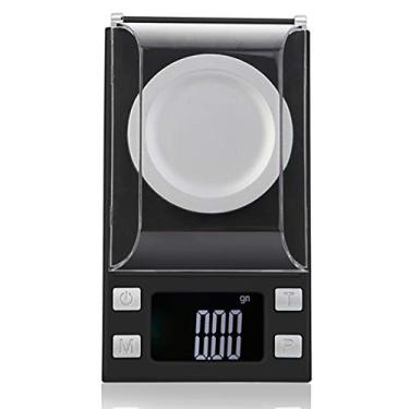 Imagem de balança eletrônica de precisão 0,001g balança de joias de alta precisão escala de mini quilates portátil experimento de ouro escala eletrônica de grama