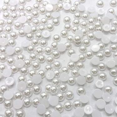 Imagem de Meia Perola Abs Sem Furos 12mm Branca 500 Gramas