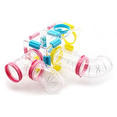 Imagem de 94 unidades de módulo de hamster e playground faça você mesmo, exercício de plataforma de casa de tubo para rato, hamster e outros animais pequenos