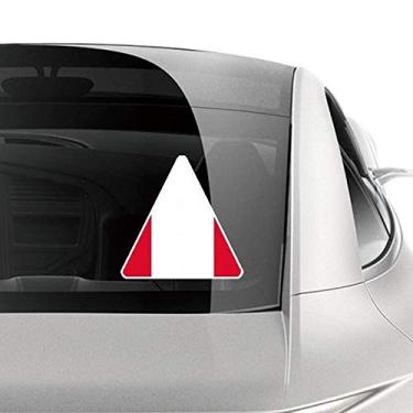 Imagem de DIYthinker Adesivo de carro com bandeira nacional da América do Sul do Peru para motocicleta e bicicleta