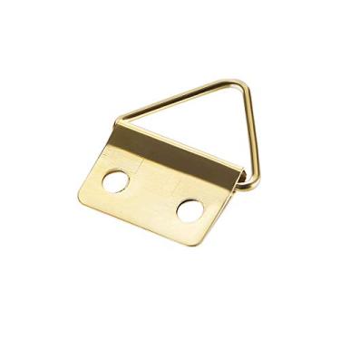Imagem de Anel de triângulo uxcell, cabides de imagem, 24 mm x 18 mm, kit de sortimento dourado para soluções de pendurar fotos, 50 peças