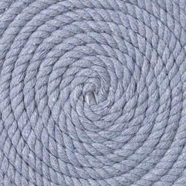 Imagem de Corda de algodão trançado natural West Coast Paracord – Corda artesanal – Corda tripla super macia e forte para esportes, decoração, artesanato, macramê, uso interno (3,5 cm x 1,8 m, cinza claro)