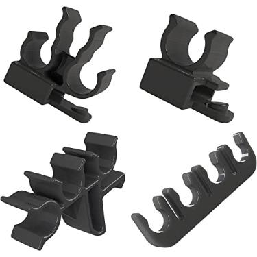 Imagem de Kit Grampo Cabo Vela Plastcar Preto - Gol/Saveiro/Fox/SpaceFox 5pc