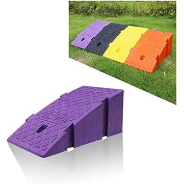 Imagem de Rampa De Meio-fio Para Garagem, Calçada, Caminhão, Scooter, Bicicleta, Motocicleta, Mobilidade Para Cadeira De Rodas,roxo,45x25x20cm (17,7x9,8x7,9 Polegadas),Hilarious123