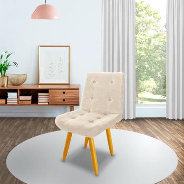 Imagem de Cadeira decorativa lisa sala e escritório